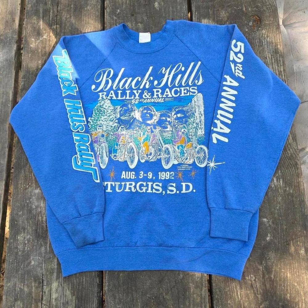 Vintage Black Hills Sturgis motorcycle rally sweatshirt
